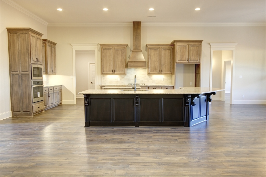 9 Foot Custom Cabinets in Kitchen