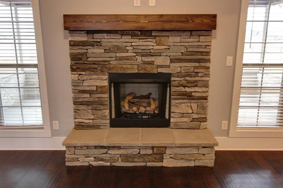 Stone Hearth Stone Surround Block Mantel
