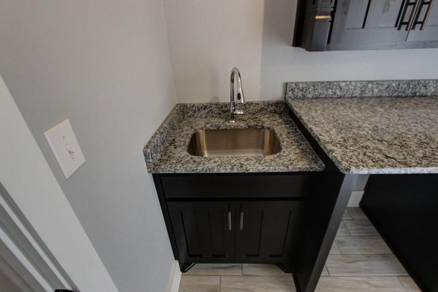 Laundry Sink in Cabinet