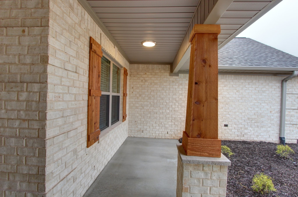 Brick Base with Cedar Craftsman Column